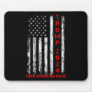 トランプ2024アメリカを取り戻す選挙Patriotic Fl マウスパッド