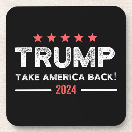 トランプ2024アメリカを取り戻す コースター (正面)