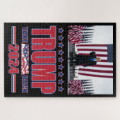 トランプ2024アメリカを取り戻す ジグソーパズル (横)