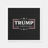 トランプ2024アメリカを取り戻す スタンダードカクテルナプキン (正面)
