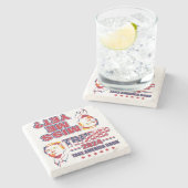 トランプ2024アメリカを取り戻す ストーンコースター (横)