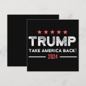 トランプ2024アメリカを取り戻す セーブザデート (正面/裏面)
