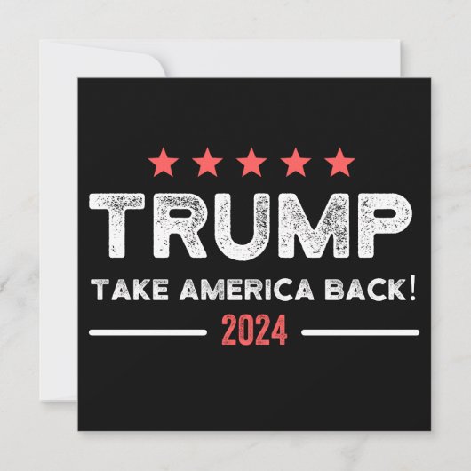 トランプ2024アメリカを取り戻す セーブザデート (正面)
