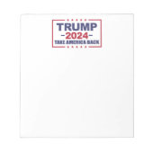 トランプ2024アメリカを取り戻す ノートパッド (正面)