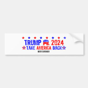 トランプ2024アメリカを取り戻す バンパーステッカー