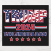 トランプ2024アメリカを取り戻す ビールラベル (シングルラベル)