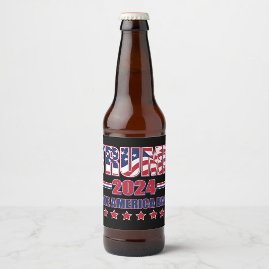 トランプ2024アメリカを取り戻す ビールラベル (正面)