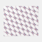 トランプ2024アメリカを取り戻す フリースブランケット (正面(横))