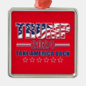 トランプ2024アメリカを取り戻す メタルオーナメント (正面)