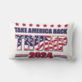 トランプ2024アメリカを取り戻す ランバークッション (裏面)