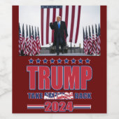 トランプ2024アメリカを取り戻す ワインラベル (シングルラベル)
