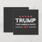 トランプ2024アメリカを取り戻す 招待状 (正面/裏面)