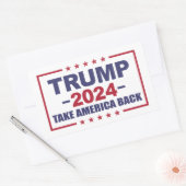 トランプ2024アメリカを取り戻す 長方形シール (封筒)
