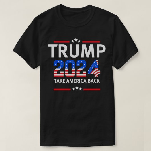 トランプ2024アメリカを取り戻す(17) Tシャツ (デザイン正面)