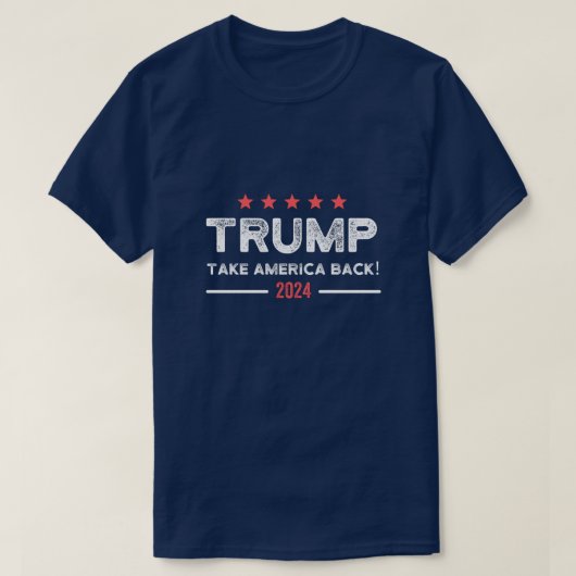 トランプ2024アメリカを取り戻す Tシャツ (デザイン正面)