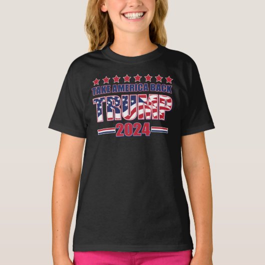 トランプ2024アメリカを取り戻す Tシャツ (正面)