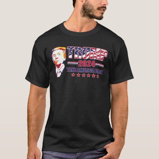 トランプ2024アメリカを取り戻す Tシャツ (正面)