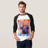 トランプ2024アメリカを最初にする Tシャツ (正面フル)