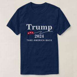 トランプ2024アメリカを赤、白、青に戻す Tシャツ