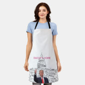 トランプ2024アメリカを連れ戻すパパの家 エプロン (着用した状態)