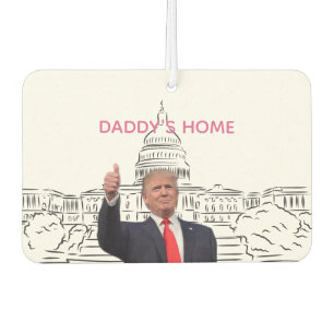 トランプ2024アメリカを連れ戻すパパの家 カーエアーフレッシュナー