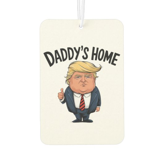 トランプ2024アメリカを連れ戻すパパの家 カーエアーフレッシュナー (裏面)