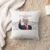トランプ2024アメリカを連れ戻すパパの家 クッション (ブランケット)