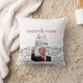 トランプ2024アメリカを連れ戻すパパの家 クッション (ブランケット)