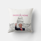 トランプ2024アメリカを連れ戻すパパの家 クッション (裏面)