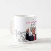 トランプ2024アメリカを連れ戻すパパの家 コーヒーマグカップ (正面左)