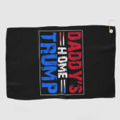 トランプ2024アメリカを連れ戻すパパの家 ゴルフタオル (横)