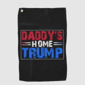 トランプ2024アメリカを連れ戻すパパの家 ゴルフタオル (正面)