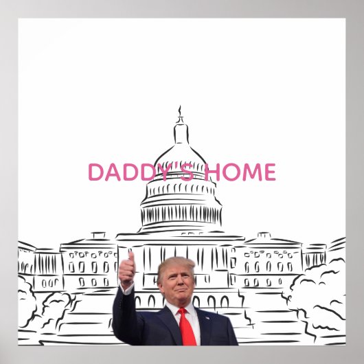 トランプ2024アメリカを連れ戻すパパの家 ポスター (正面)