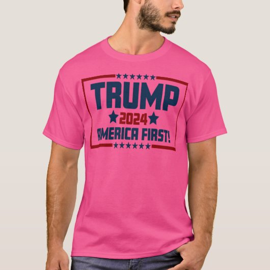 トランプ2024アメリカファースト Tシャツ (正面)