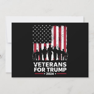 トランプ2024アメリカ国旗おじいちゃんベテラン 招待状