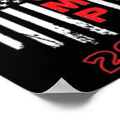 トランプ2024アメリカ国旗の大人ショートスリーブシャツ ポスター (角)