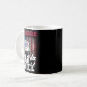 トランプ2024アメリカ国旗恋しく思を2回 コーヒーマグカップ (正面左)