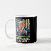 トランプ2024アメリカ国旗 はずれ コーヒーマグカップ (左)