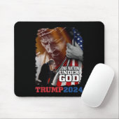 トランプ2024アメリカ大統領下の一つの国 マウスパッド (マウス)