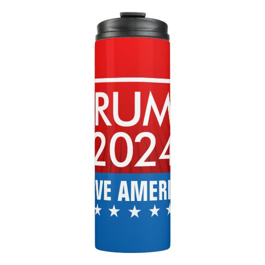トランプ2024アメリカ救グラフィック タンブラー (正面)