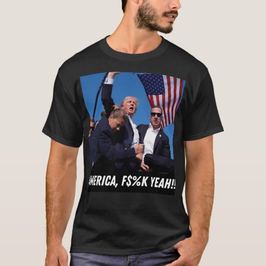 トランプ2024アメリカFkはい Tシャツ (正面)