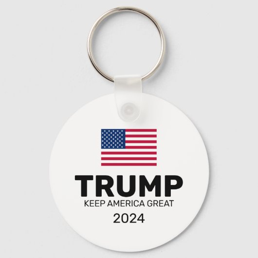 トランプ2024ア保メリカ素晴らし キーホルダー (正面)