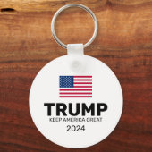 トランプ2024ア保メリカ素晴らし キーホルダー (正面)
