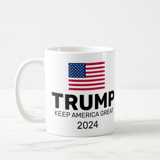 トランプ2024ア保メリカ素晴らし コーヒーマグカップ (左)