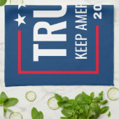 トランプ2024ア保メリカ素晴らし – 青い赤 キッチンタオル (折り畳み)