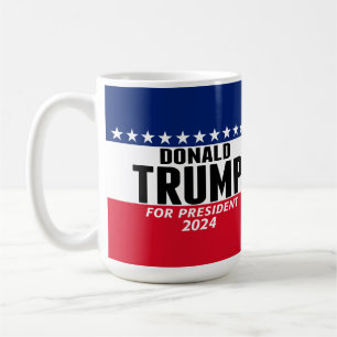 トランプ2024ア保メリカ素晴らし – 青い赤 コーヒーマグカップ