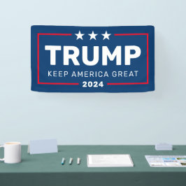 トランプ2024ア保メリカ素晴らし – 青い赤 横断幕