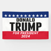 トランプ2024ア保メリカ素晴らし – 青い赤 横断幕 (横)