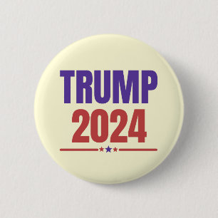 トランプ2024ア保メリカ素晴らし – 青い赤 缶バッジ