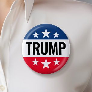 トランプ2024ア保メリカ素晴らし – 青い赤 缶バッジ